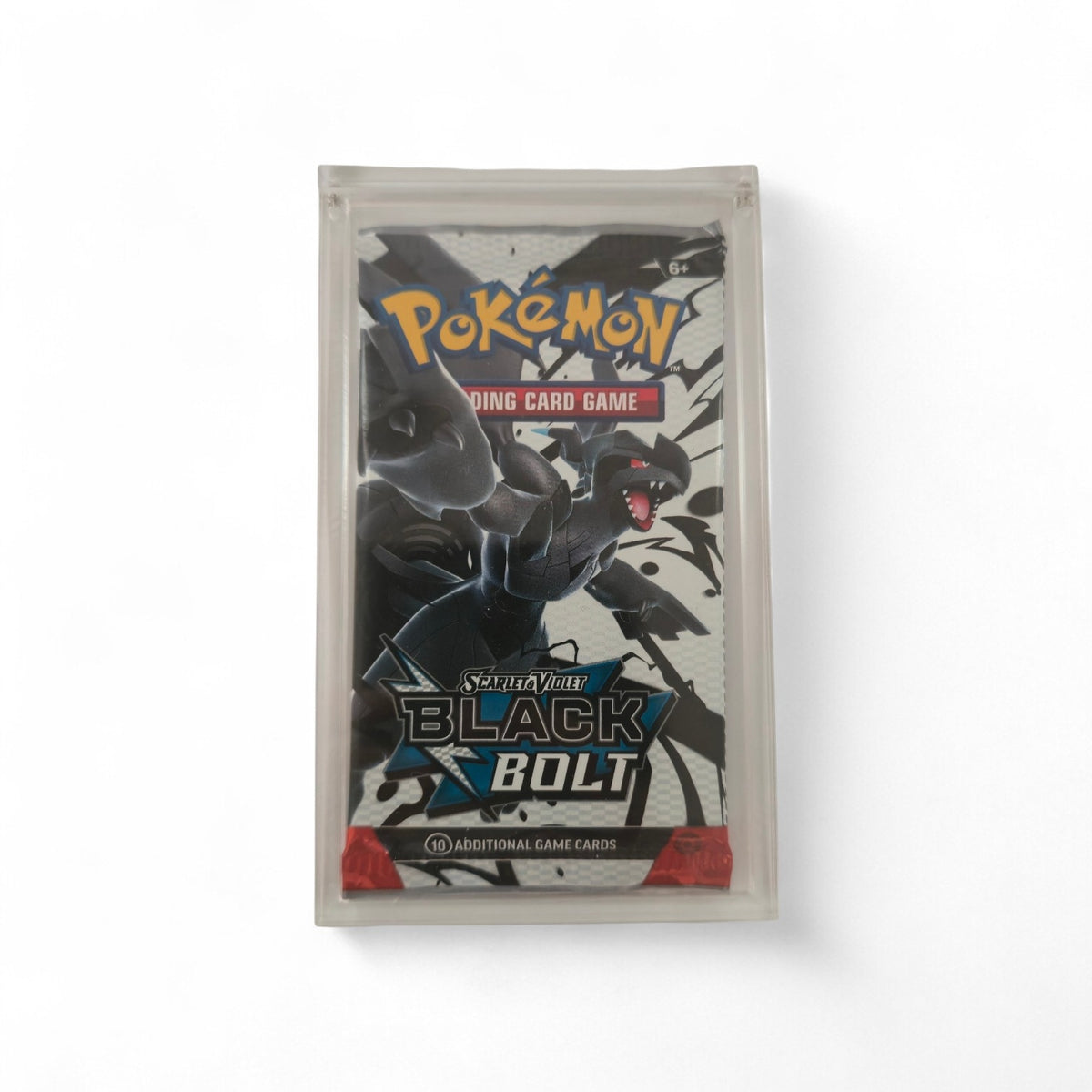Acrílico Sellado con Sobre Black Bolt – Pokémon TCG | TPM TCG |  Lote limitado a 30 pzs