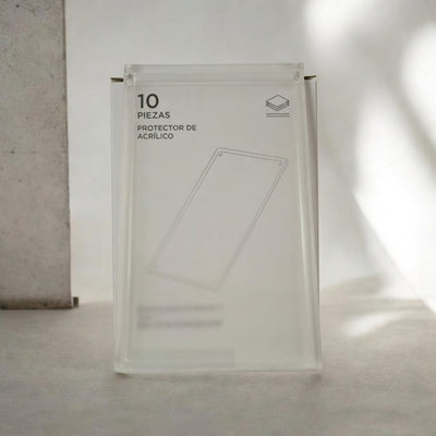 Protector Acrílico para Booster pack Pokemon Tcg 10 pzs con tapa imantada
